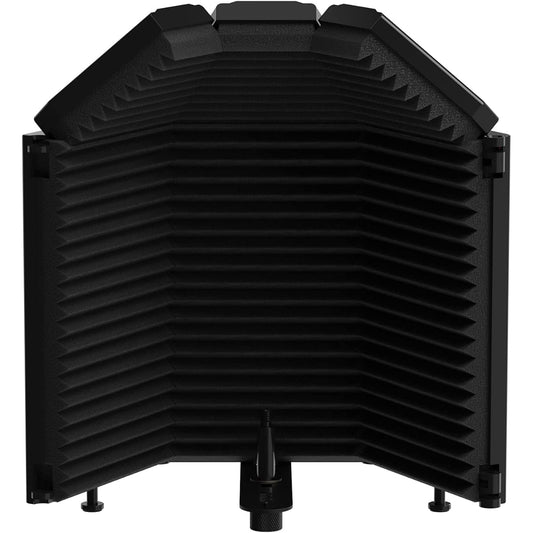 XTUGA Microphone Isolation Shield for Recording with Pop Filter, High Density Absorbent Foam, Filter Vocals, Top Closed Foldable Soundproof Cover for Blue Yeti/Condenser Microphone Recording Equipment