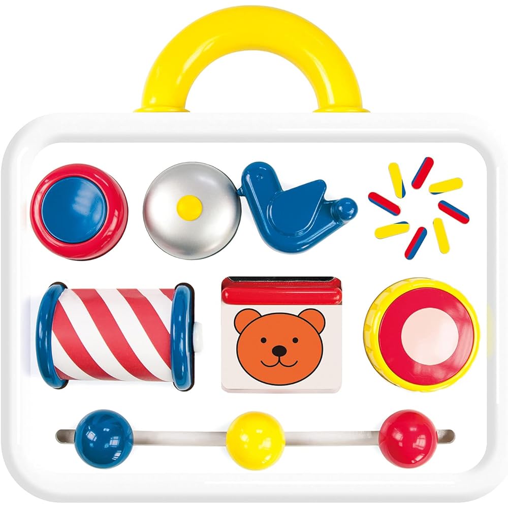 Bornelund Ambitoys Activity Case Around 6 Months AM31103J & Ambi Toys Twin Rattle Around 6 Months AM31133J [Set Purchase]