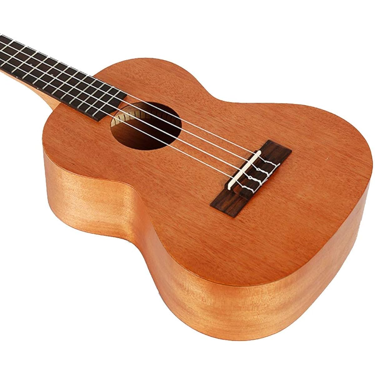 Ukulele Mahogany Ukulele Hawaii Guitar with Natural Bag Ukulele for Music Beginners Entry Level Ukulele (Color: Natural, Size: 23 inches)