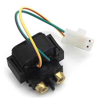 Solenoid Relay Motorcycle Starter Relay Solenoid for Yama & Ha YFM 125 GB GD GT GV GW GX GY Grizzly AE02W 350 XS Warrior 3GD YN 100 Neos SB041