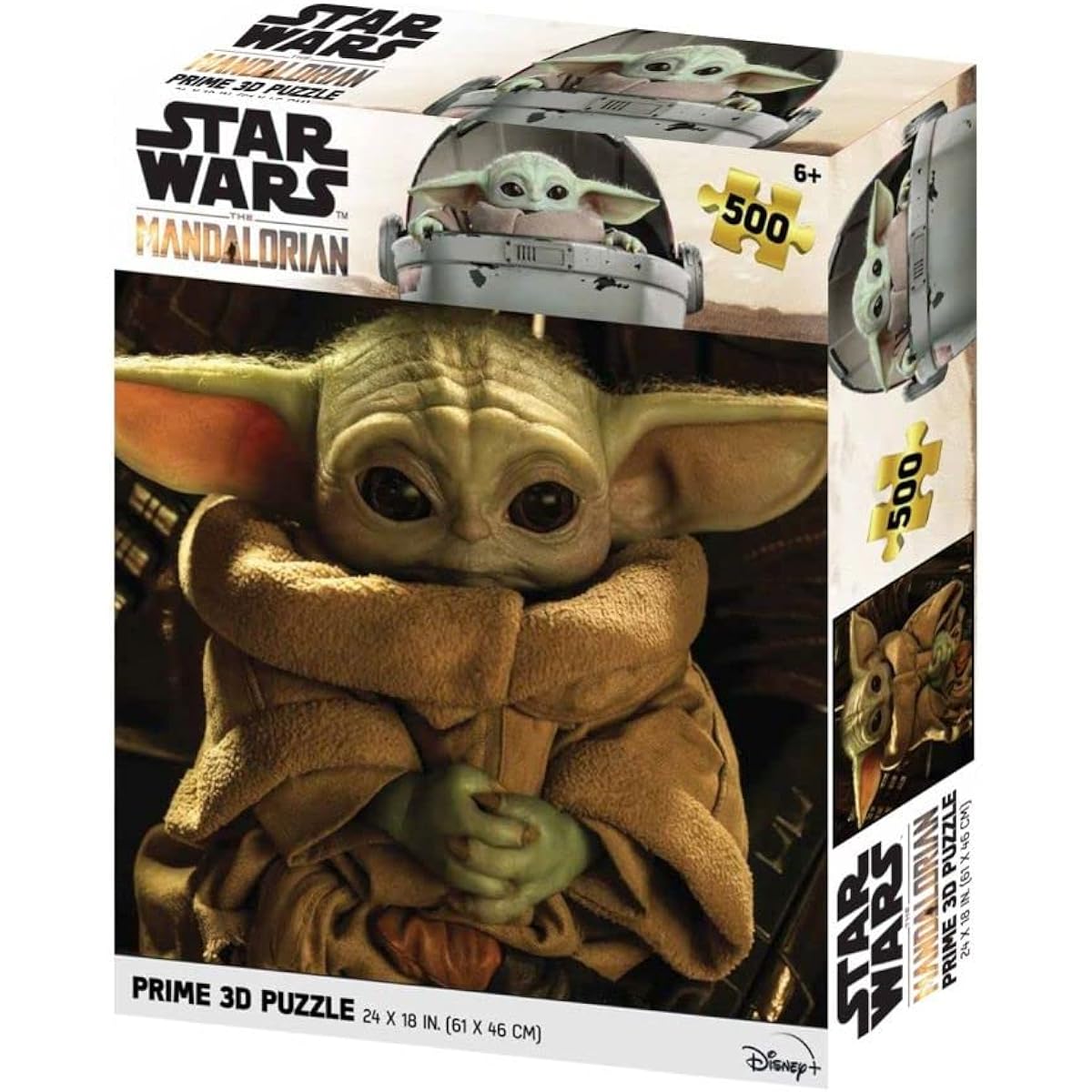 Prime 3D 32631 RD-RS263097 Lenticular Puzzle Mandalorian Glog 500 Pieces Multicolor único