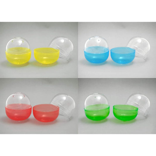 Amuse 65mm Empty Capsules, 4 Colors Assorted, Commercial Use, Approximately 500 Capsules, Made in Japan