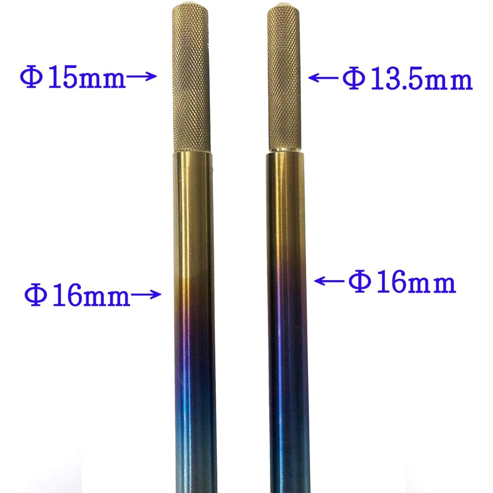 64 Titanium Piton Rod Holder Anodized φ16mm Knurled Part Rock Fishing/Sea Bream Fishing/Square Fishing