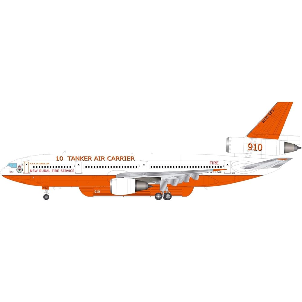 Micromil 1/144 DC-10 Air Tanker Aerial Fire Extinguisher (AMP Brand) Plastic Model MKRAMP144-005