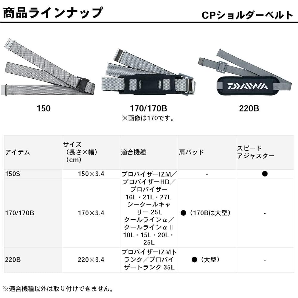 DAIWA CP Shoulder Belt 220B 885119