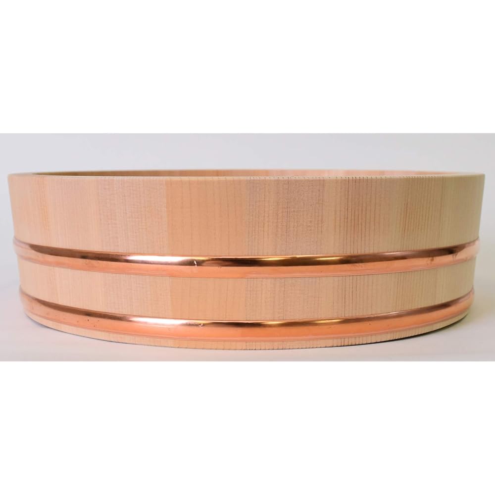 Kiso Crafts Ohitsu Made in Japan Wooden Sawara Sushi Rice Table 42cm For approx. 1.5 liters FH-42
