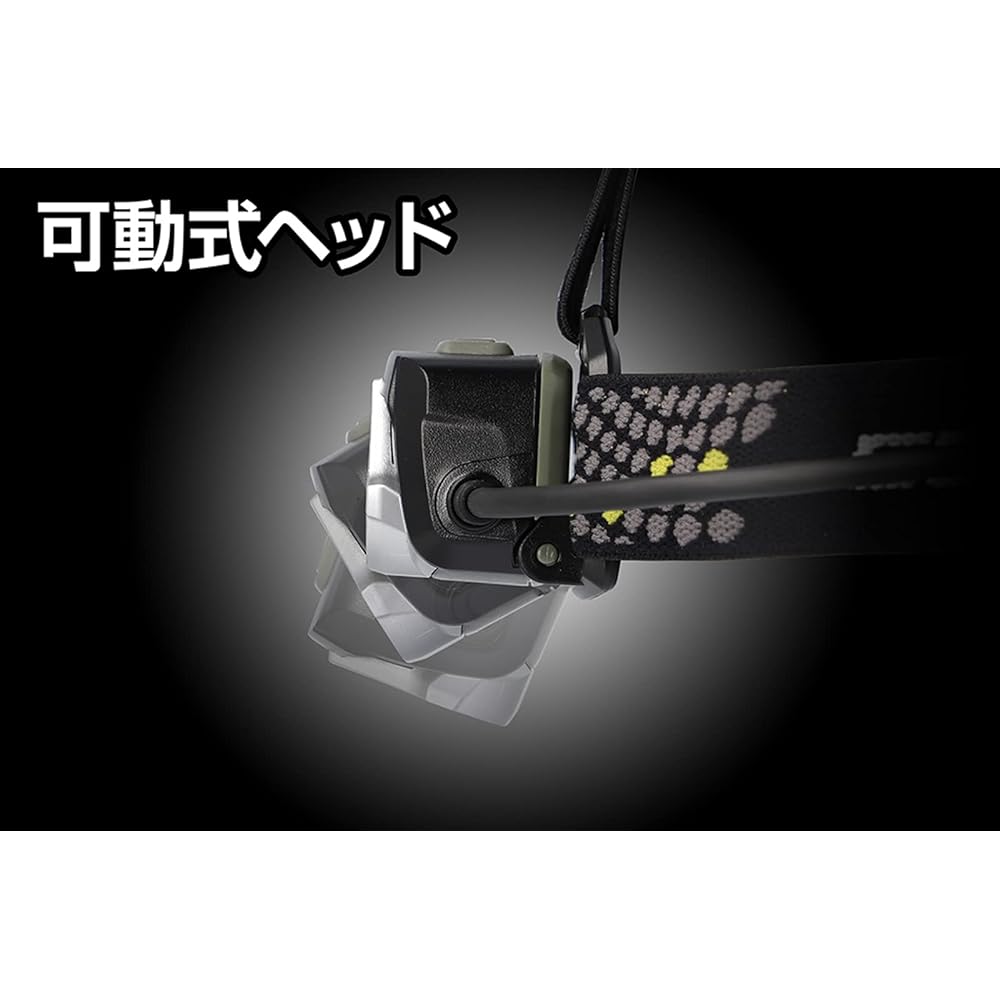 GENTOS LED Headlight AA Battery Operated 350~580 Lumens Drag Force DRF-133D For Work Professional Use