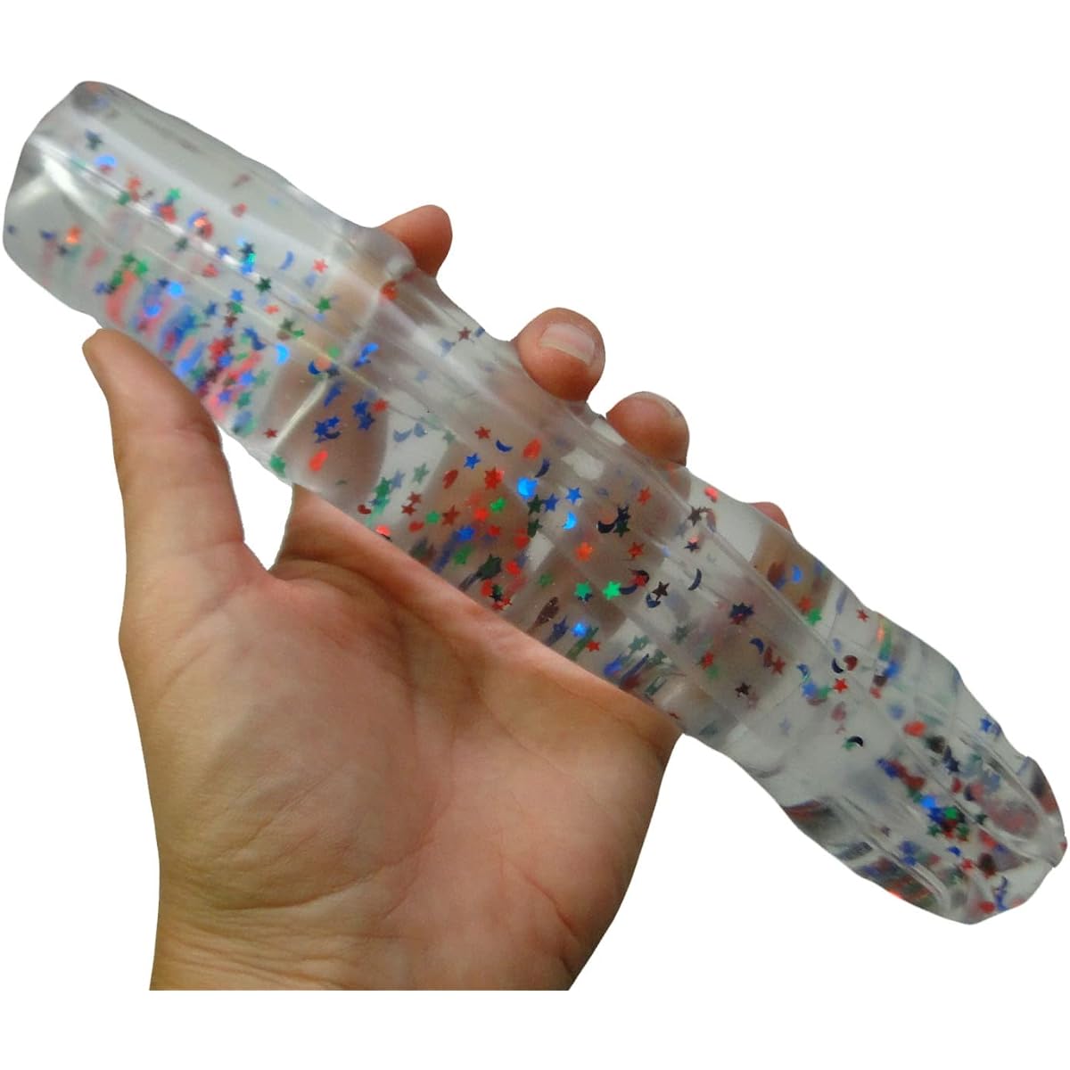 Curious Minds Busy Bag Extra Long 9.5 Inch 1 Extra Large Jumbo Water Trick Snake Stress Toy Slippery Tricky Wiggly Wiggler Tube Squeeze Wiggler Sensory Fidget Ball No Hold (1 Random Color)