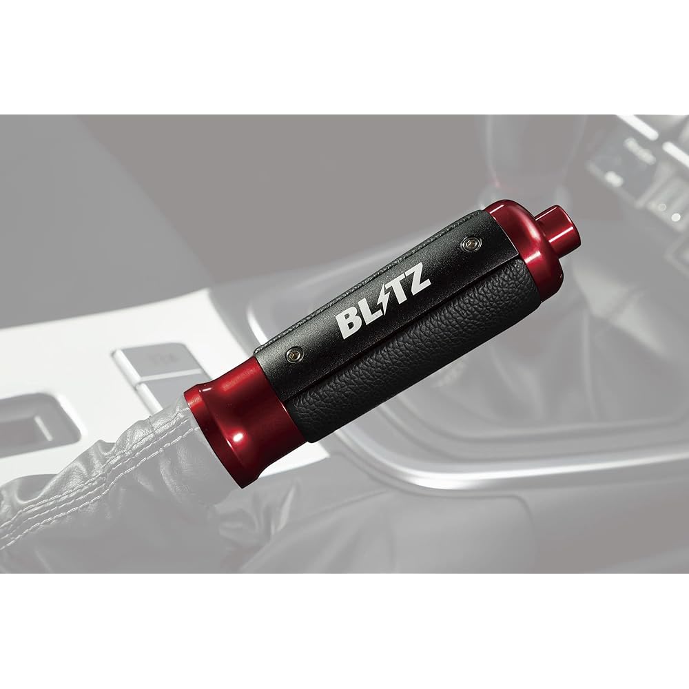 BLITZ Handbrake Lever GR86 86 BRZ Aluminum & Leather BLACK/RED ZN6 ZN8 ZC6 ZD8 13851