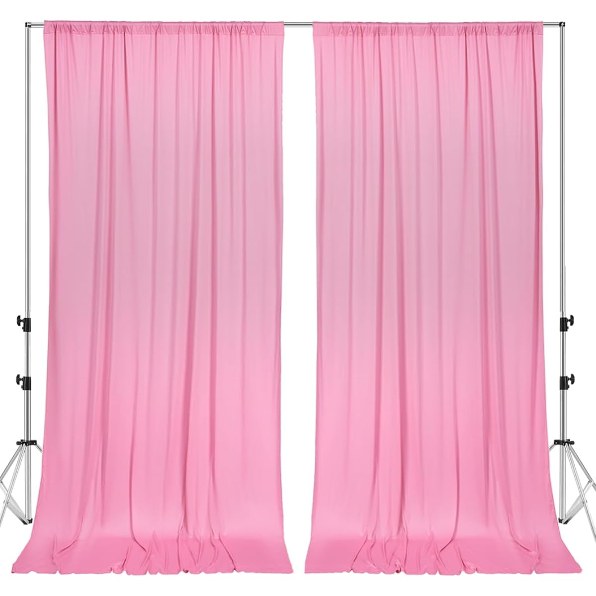 Mohoeey 10ft x 8ft Brushed Backdrop Curtain Panels Wrinkle Free Polyester Photography Background Drape for Wedding Party Home Decoration Supplies