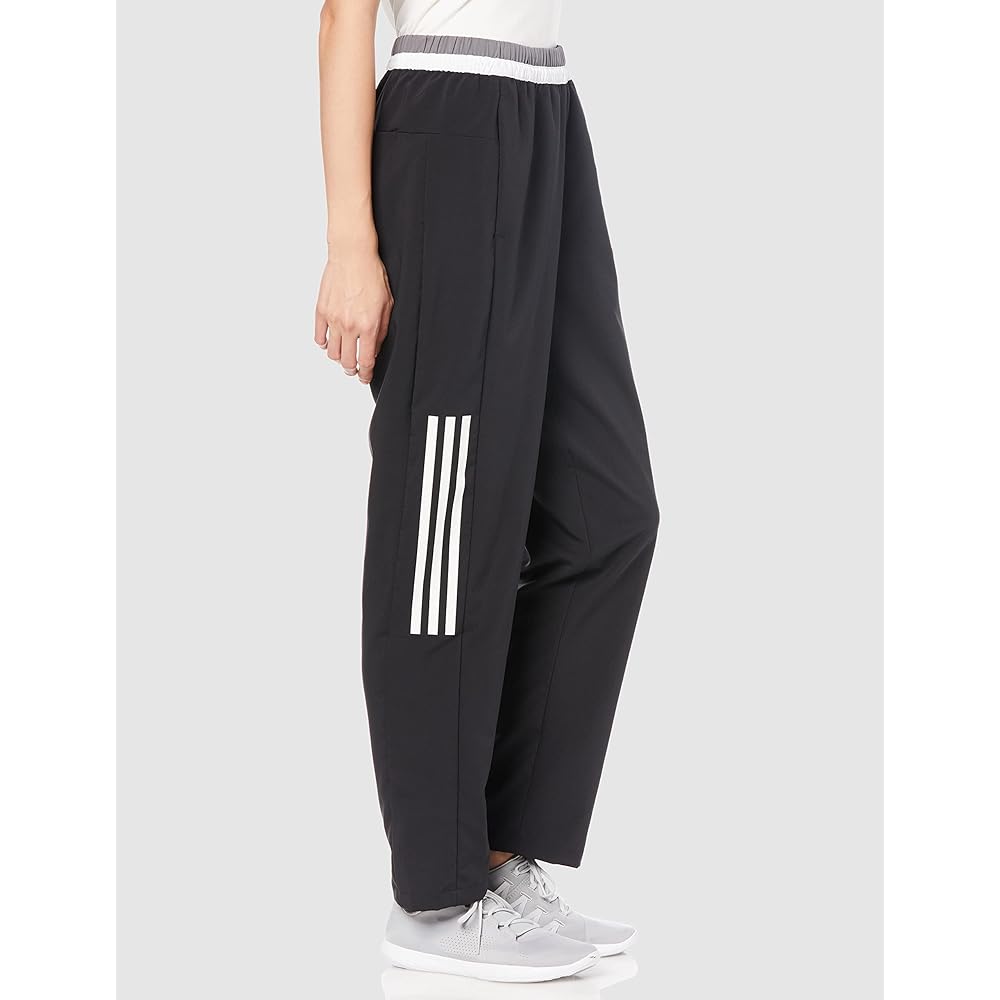 [Adidas] Jersey Bottom Seasonal Sportswear Loose Fit Color Block Cross Pants BUJ26 Women's