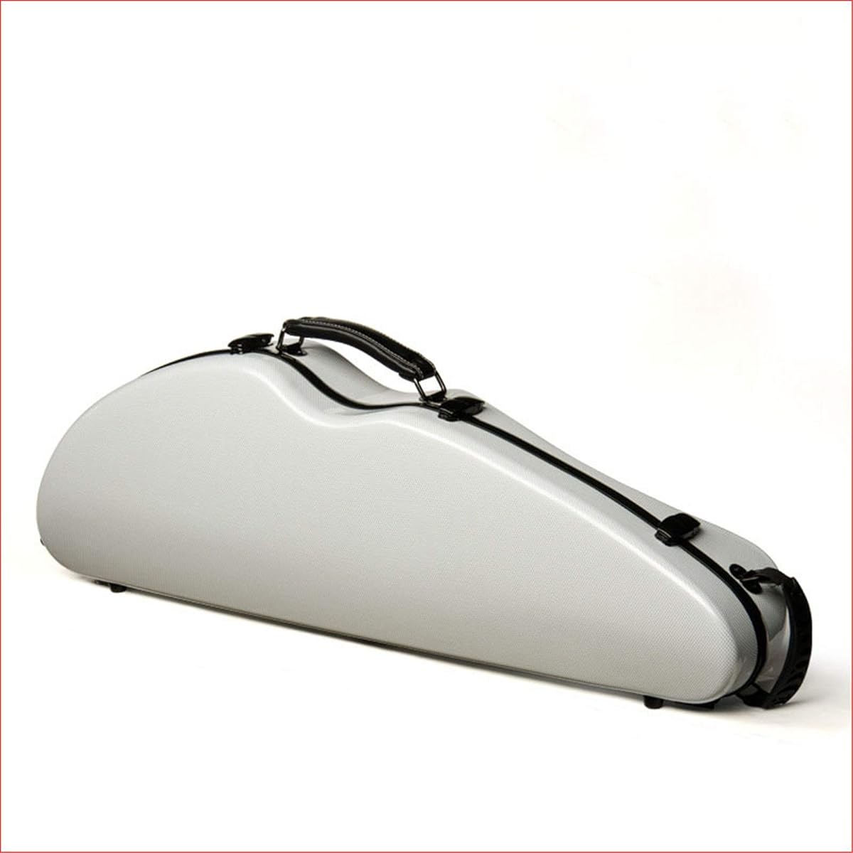 Violin Case Violin Case Strong Light Hygrometer White Handle and Shoulder Strap 4/4 Mixed Carbon Fiber Violin Box Sturdy Lightweight Pressure Resistant