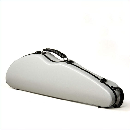 Violin Case Violin Case Strong Light Hygrometer White Handle and Shoulder Strap 4/4 Mixed Carbon Fiber Violin Box Sturdy Lightweight Pressure Resistant
