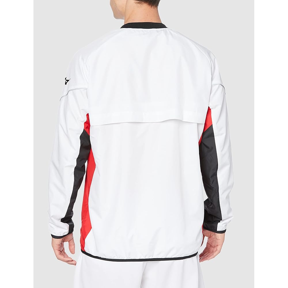 [Mizuno] Tennis Wear Windbreaker Shirt V-Neck Long Sleeve Fully Lined Mesh Water Repellent 62JE1002