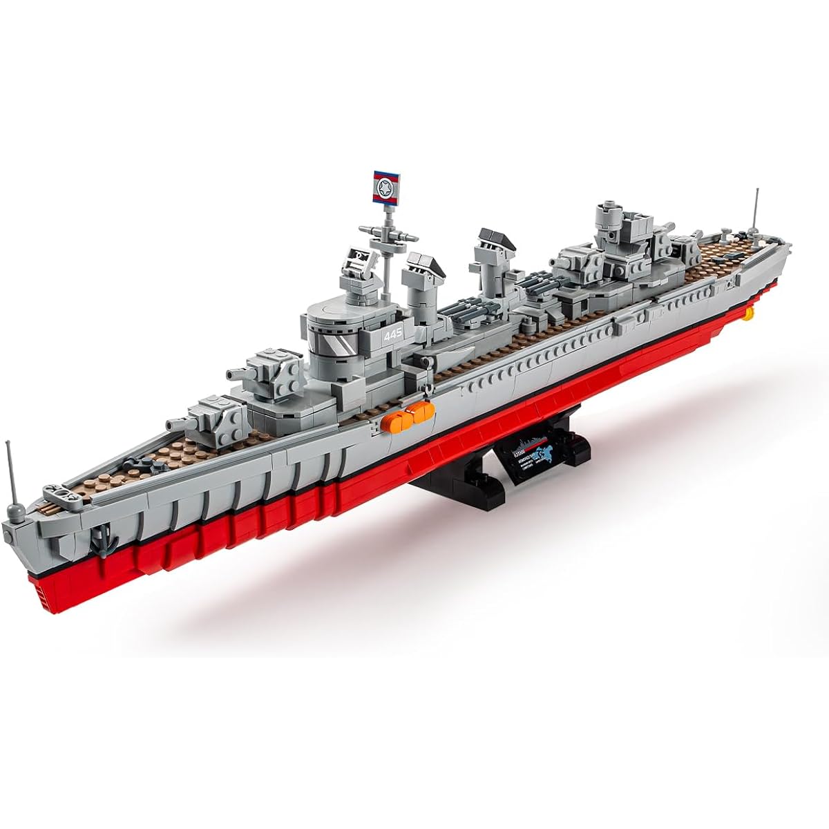 DAHONPA Fletcher Class Destroyer Military Battleship Building Blocks Kit 1731 Pieces Bricks STEM Toys for Adults