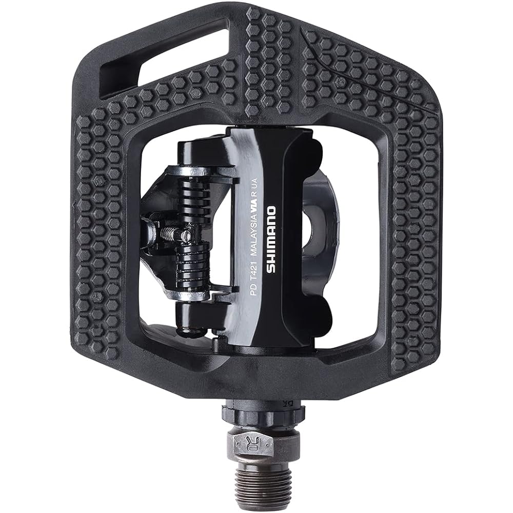 SHIMANO Pedal (SPD) PD-T421 Shimano Clicker Single Side Binding SM-SH56 Cleat Included EPDT421