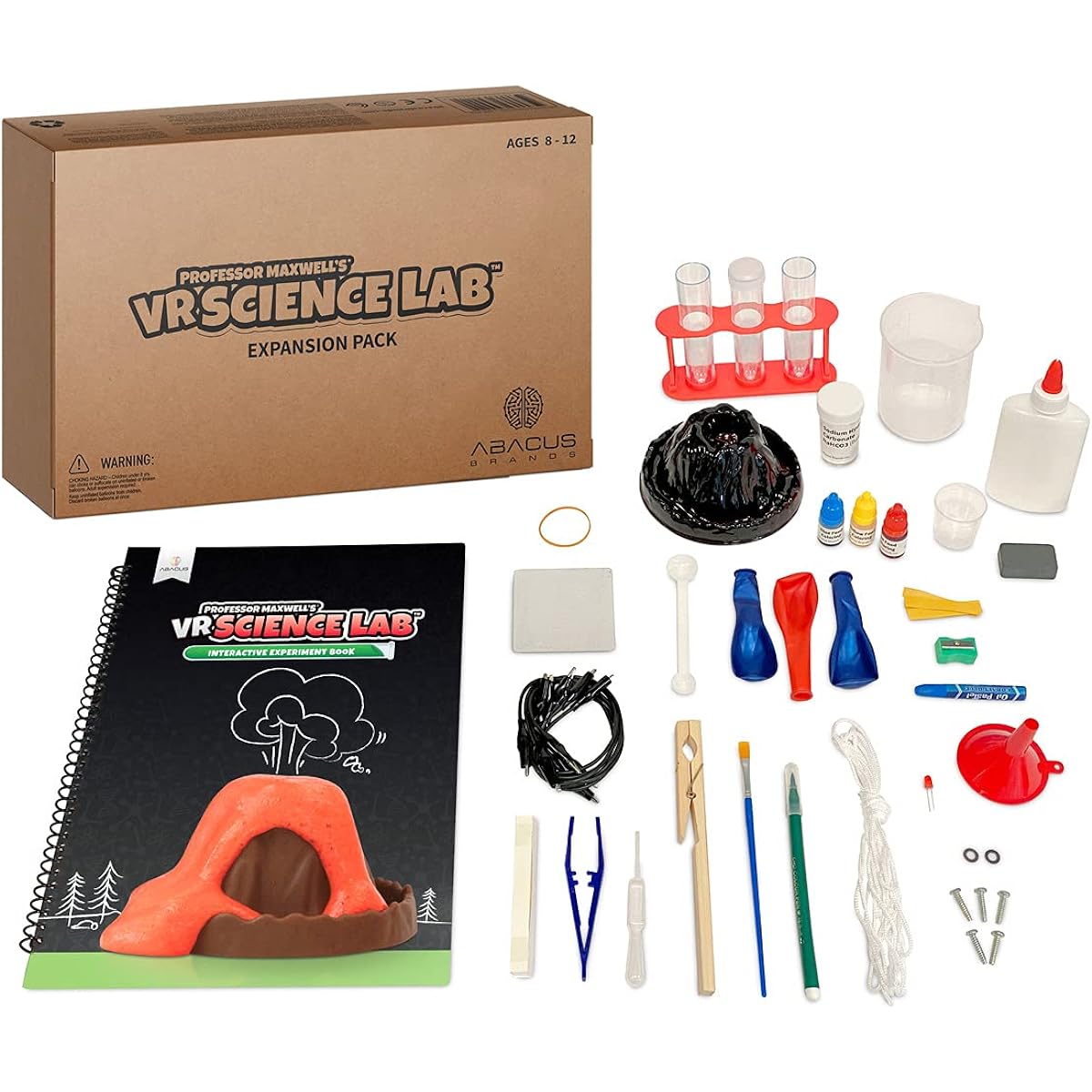 Professor Maxwell VR Science Lab - Virtual Reality Kids Science Kit Books Interactive STEM Learning Activity Set (Materials & Books Only - Goggles Sold Separately)