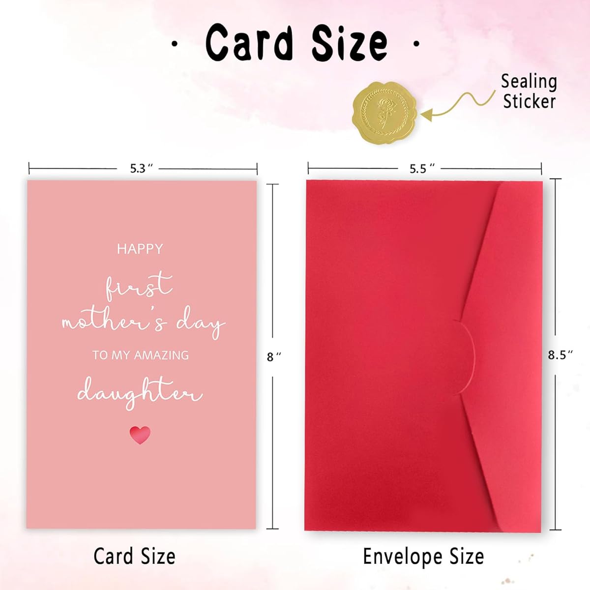 LiuuLi Funny Greeting Cards for Daughter's First Mother's Day