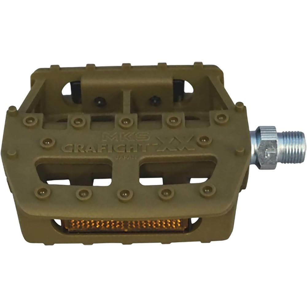MKS (Mikashima Seisakusho) Bicycle Pedal GRAFIGHT-XX (Graphite-XX) 1/2 inch core khaki