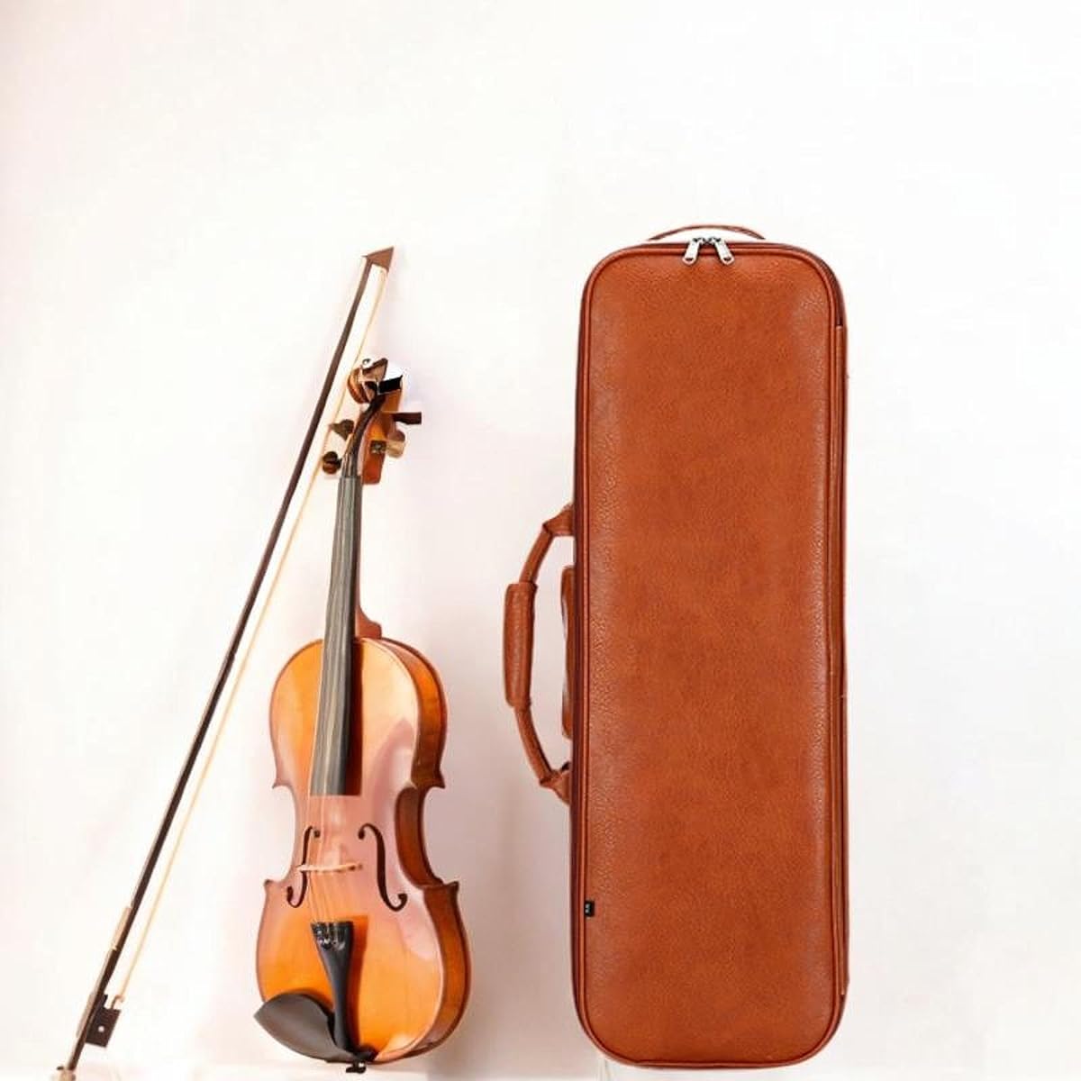 Gazechimp Violin Storage Box, Instrument Bag, Full Size 4/4, Dustproof Accessories, Waterproof Carrying Bag for Enthusiast Players, Brown