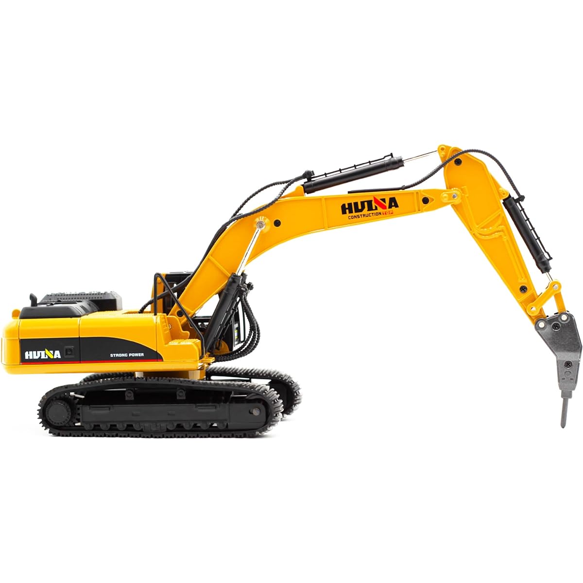 Brachiosaur Heavy Duty Drill Excavator Construction Vehicle Toy Heavy Duty Alloy Hydraulic Hammer Truck 1:40 Scale Diecast Sight Drill Digger Toy Truck for Kids Ages 8 9 10 11 12+