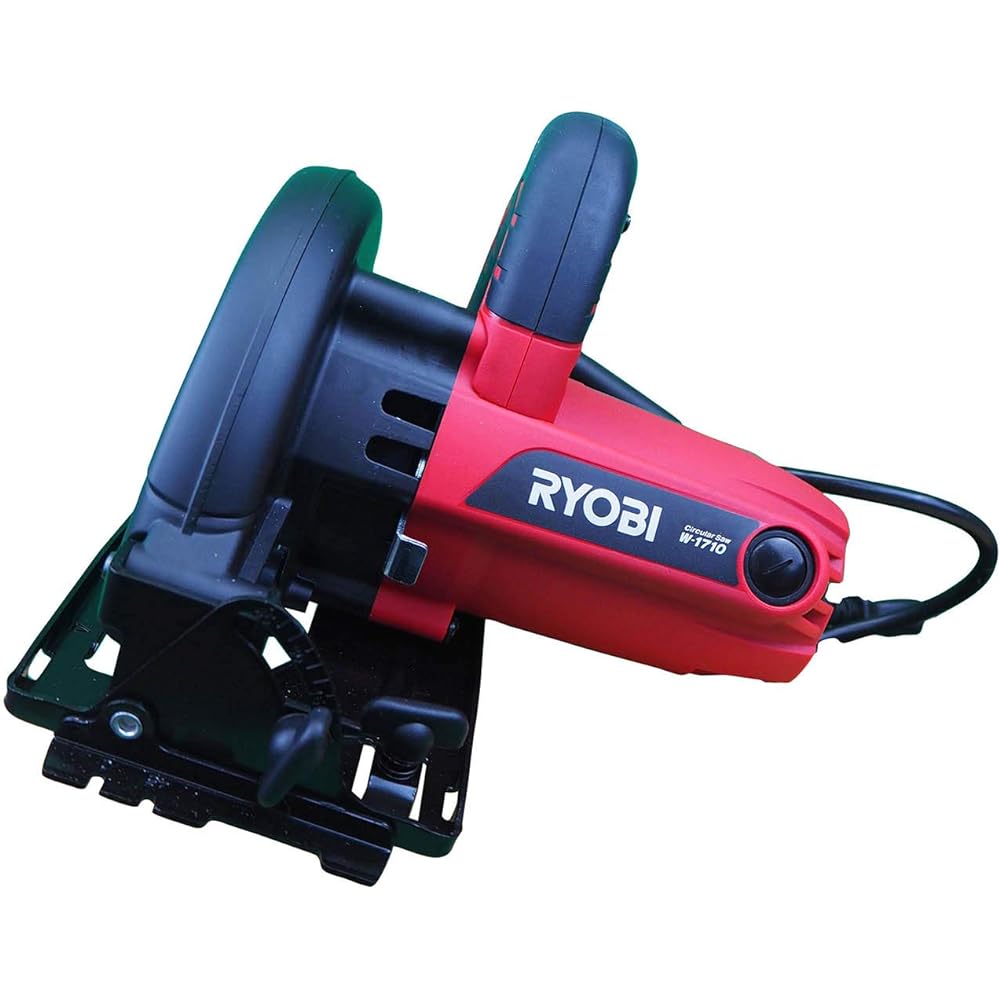 Kyocera Old Ryobi Circular Saw W-1710 617401A [Soft grip that is non-slip and fits your hand, making it easy to work and ideal for DIY] Saw blade diameter 165mm Maximum cutting depth (90 degrees) 57 mm / (45 degrees) 38 mm With saw guide fence