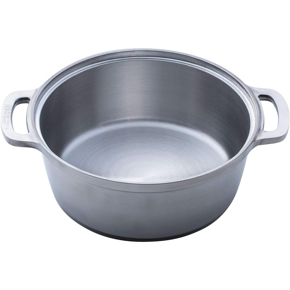 HAL Musui KING Anhydrous Pot (R) 24 Two-Handed Pot 24cm Anhydrous Cooking 8 Roles in 1 Pot Made in Japan 600034