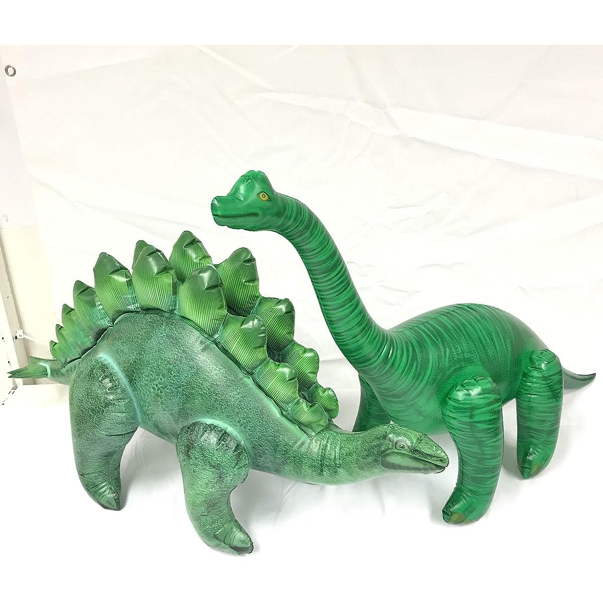 Jet Creations Inflatable Stegosaurus Brachiosaurus 2 Pack Dinosaur Pool Party Decorations Birthday for Kids and Adults Di-STE8BRAC4