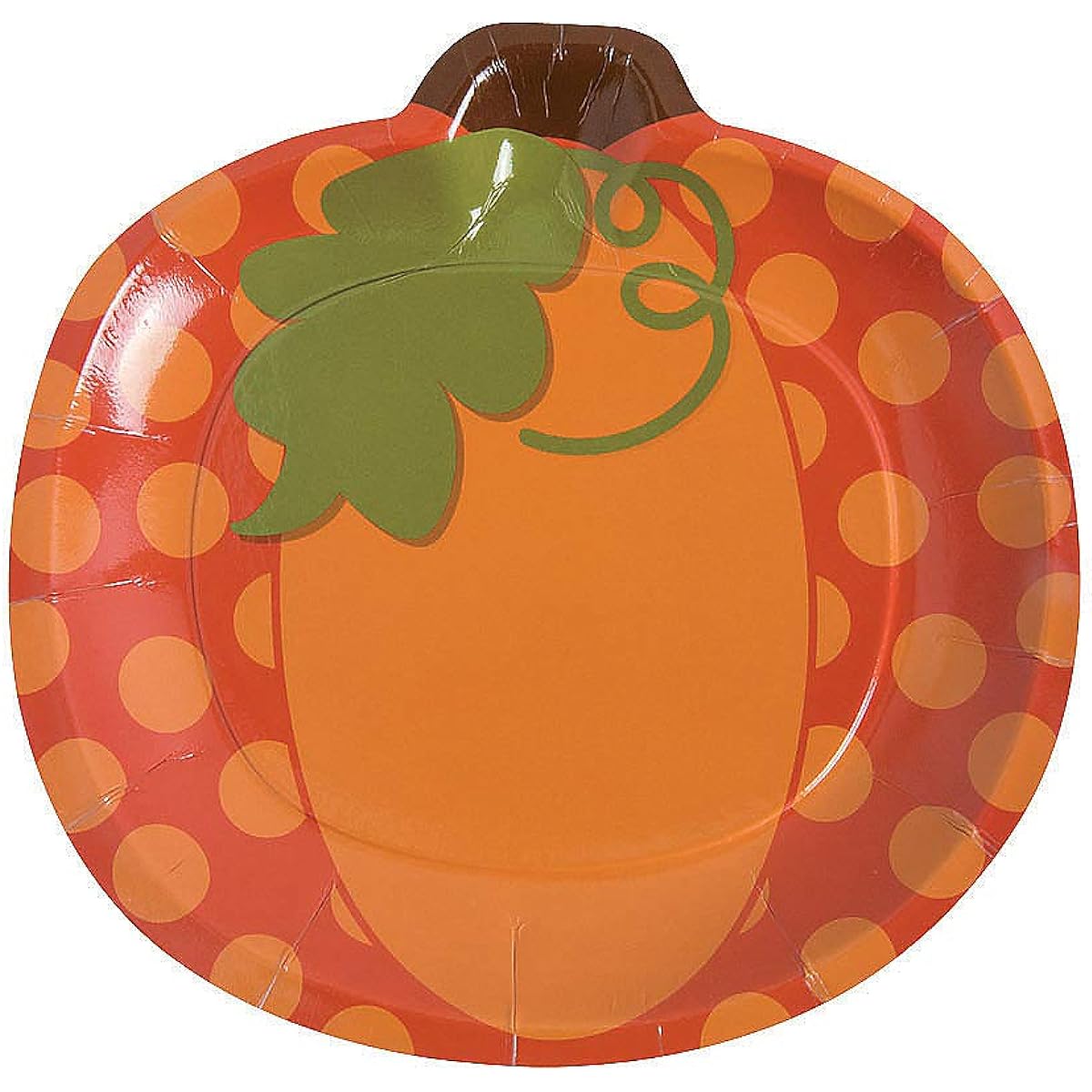 Fun Express Small Pumpkin Dessert Plates Birthday Party Supplies Printed Tableware Printed Plates & Bowls Birthday 8 Piece