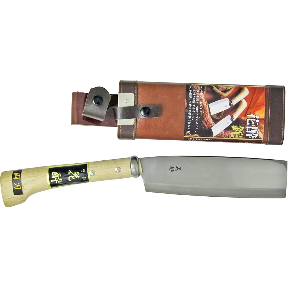 Hanasui Hatchet with Saya (Tosa) Double-edged Blue Steel 180mm