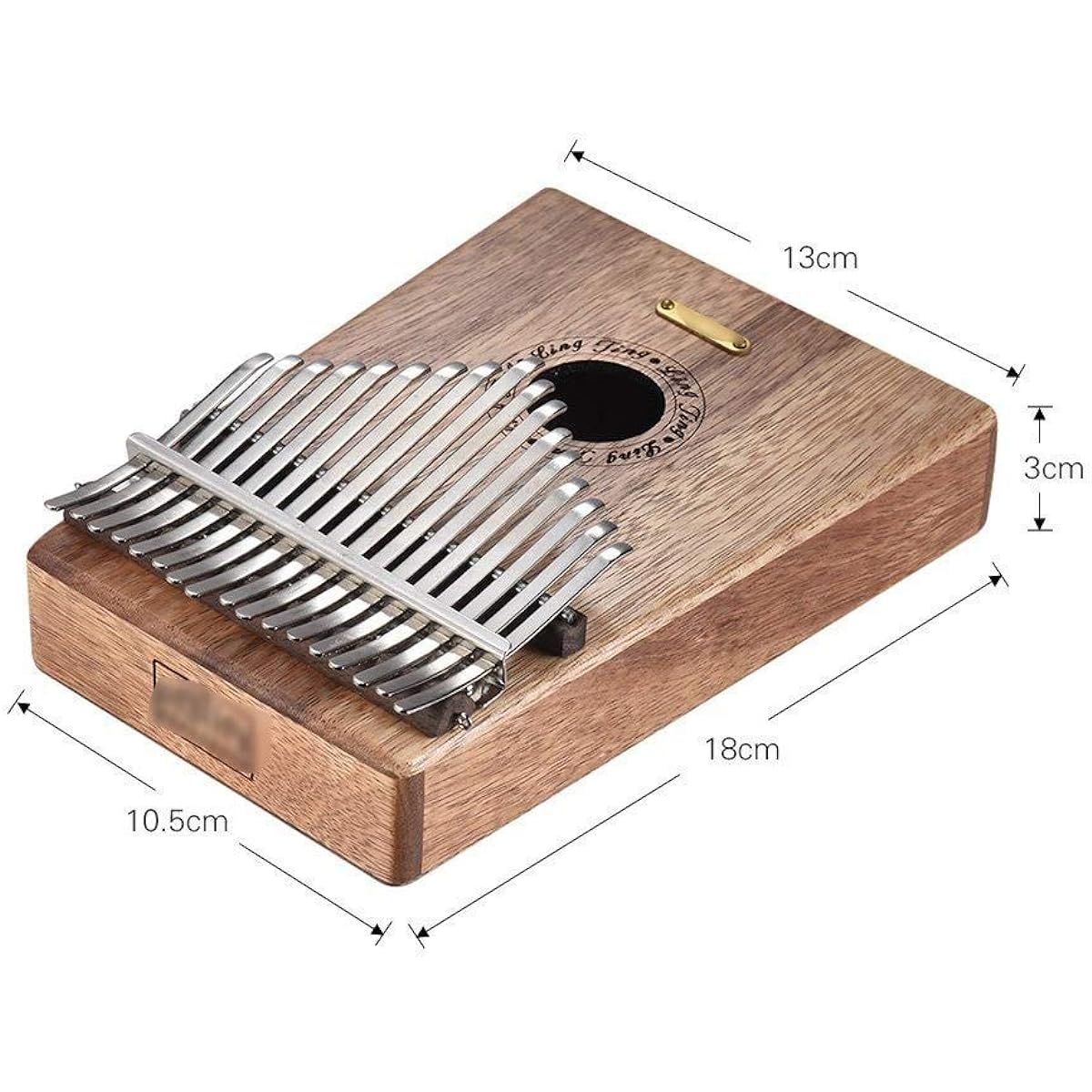 Thumb Piano 17 Keys Portable Thumb Piano Kalimba Mbira African Instrument