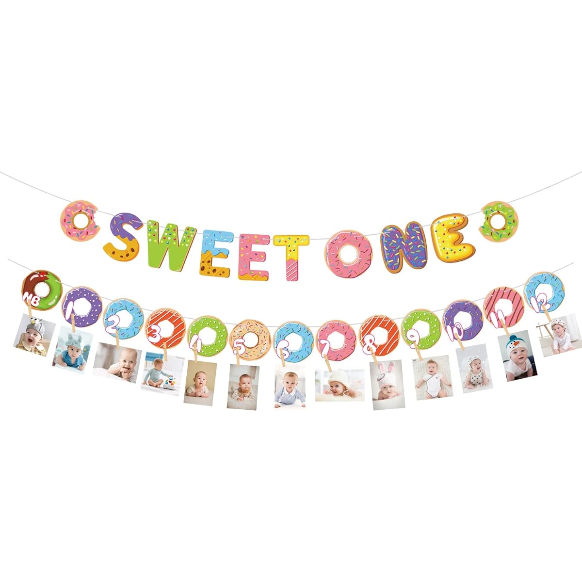 Strawberry 1st birthday decorations,Sweet One Banner,Strawberry Monthly Photo Banner,Sweet One Strawberry Decorations,Girls Sweetie,Baby Berry,First Birthday Party Supplies.