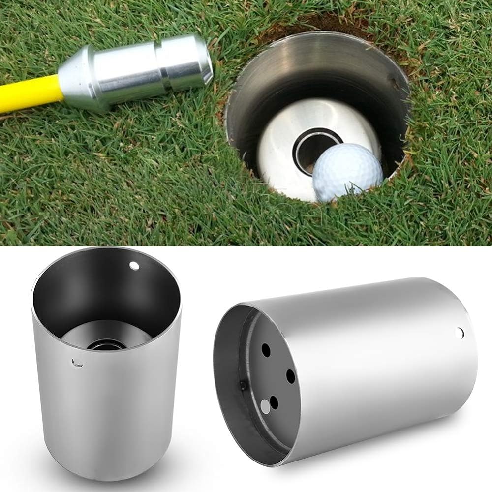 VGEBY1 Golf Green Hole Cup Green Hole Cup Golf Practice Cup Protective Rust Proof Sturdy Convenient to Use Gift