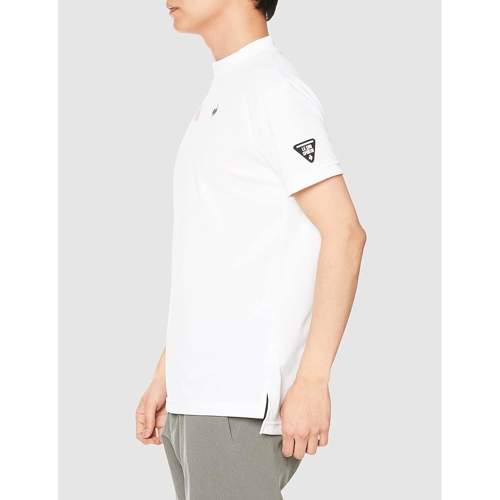 [Le Coq Sportif] 2023 Spring/Summer Model Short Sleeve Shirt Mock Neck Sweat Absorbent Quick Drying Stretch UPF15 Distribution Limited Special Order Toriko Golf Standard QGMVJA50NT Men's