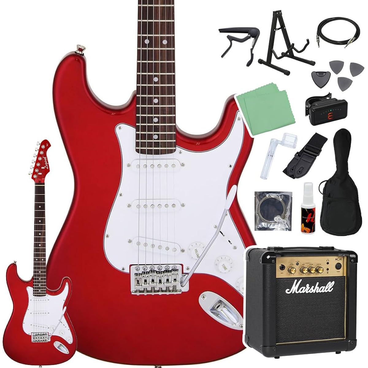 LEGEND LST-Z CACA Electric Guitar Beginner 14-piece Set [Includes MG10] Legend