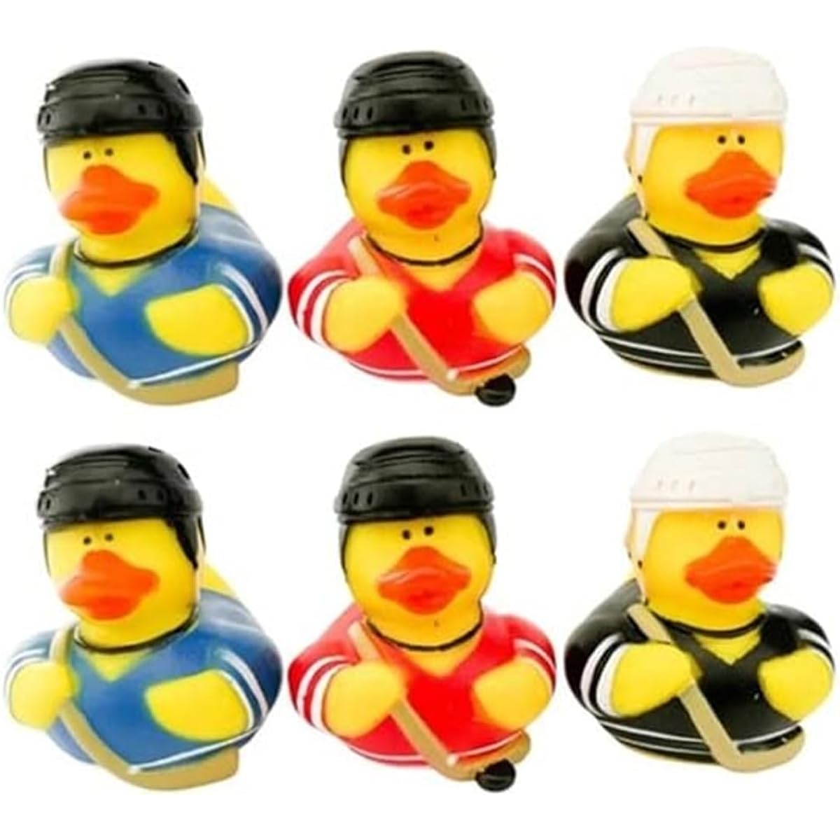 HAPPY DEALS ~ 12 Hockey Rubber Ducks | 2 Inch | Fun Hockey Party Favors