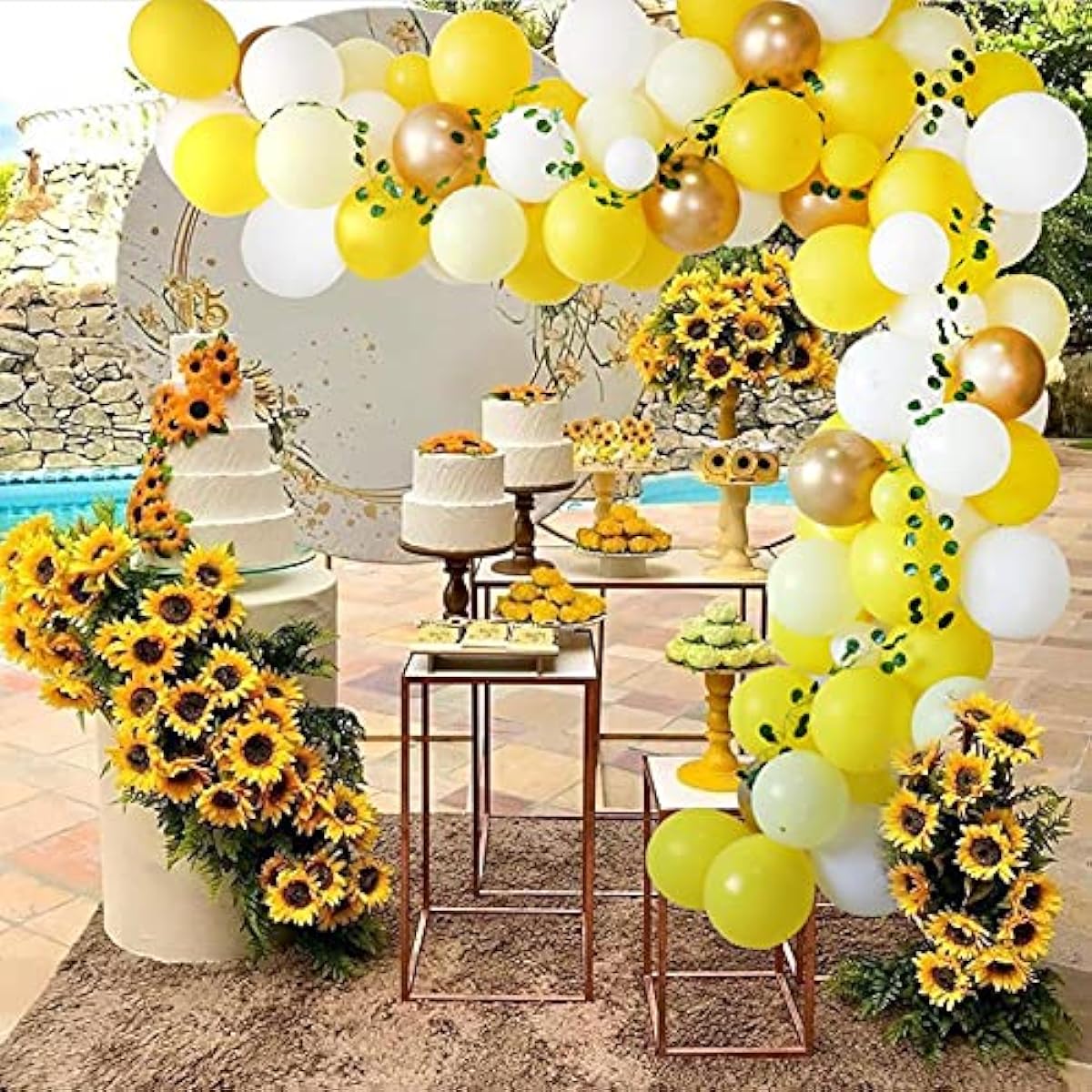 Since 120 Pieces Sunflower Baby Shower Decorations Yellow Balloon Garland Arch Kit Flower Vine First Sunflower Birthday Bee Theme Party Decorations