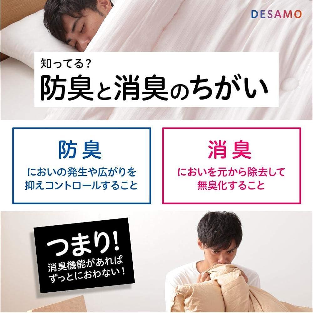 Teijin Frontier Comforter, White, Semi-Double, Deodorizing, Moisture Absorbing, Generating, Warm, Washable, DESAMO Sunburner 86450215