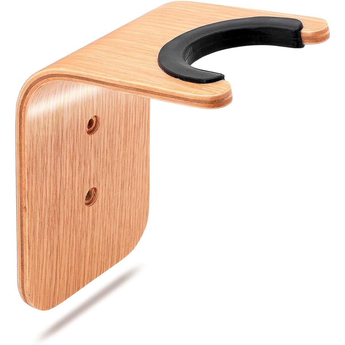 Guitar Wall Hanger Handmade Unique Design Bent Wood Guitar Hanger Wall Mount Guitar Holder Acoustic Guitar Accessories Ukulele Wall Mount Stand Wall Guitar Mount Guitar Hook (2 Pack, Oak)
