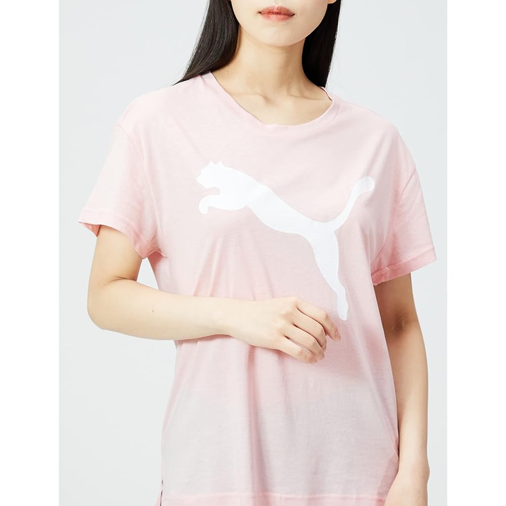 PUMA 588938 Women's Moisture Absorbent Quick Drying Short Sleeve Training RTG Logo T-Shirt