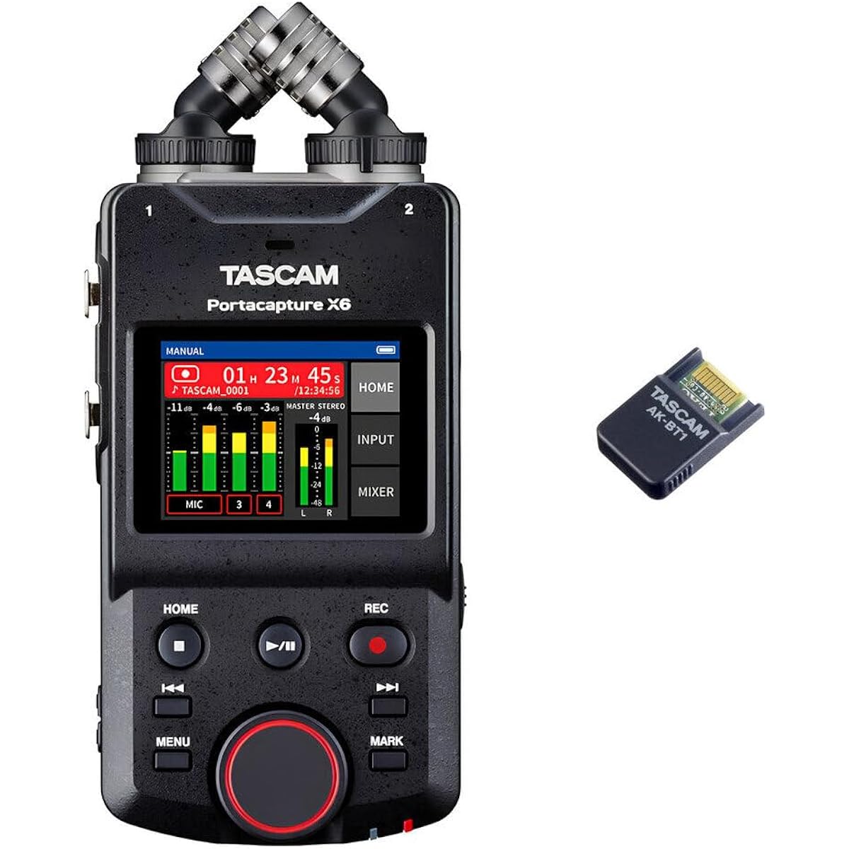 TASCAM Portacapture X6+AK-BT1 32bit float recording 6-track portable recorder/with Bluetooth adapter