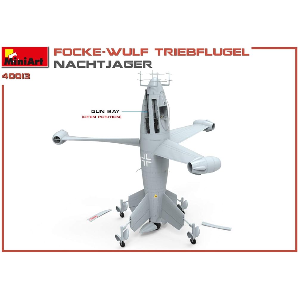 Miniart 1/35 Luftwaffe Focke-Wulf Triebflugel night fighter plastic model MA40013