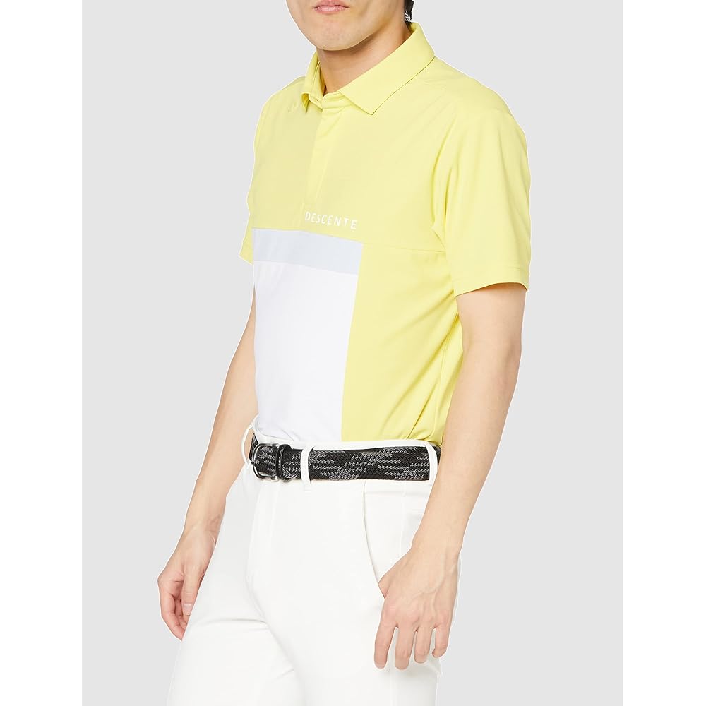 [DESCENTE] Short Sleeve Shirt Sweat Absorbent Quick Drying UVCUT UPF50+ Stretch ECO Recycled Golf DGMVJA04 Men's