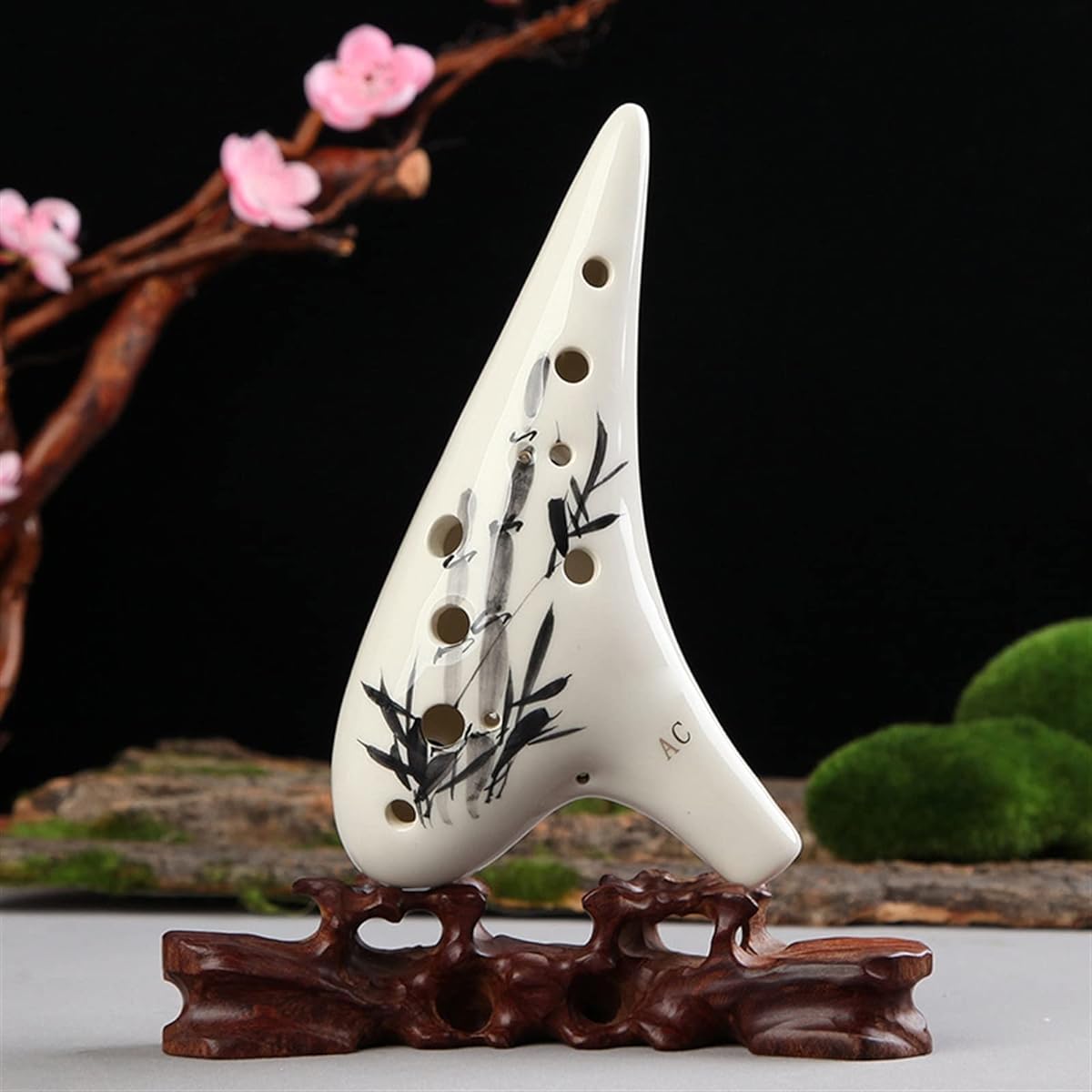 12 Hole Alto C Tone Ceramic Ocarina Musical Instrument Professional Hand-painted Ocarina Ocarina Instrument Suitable for Beginners and Adults (3)