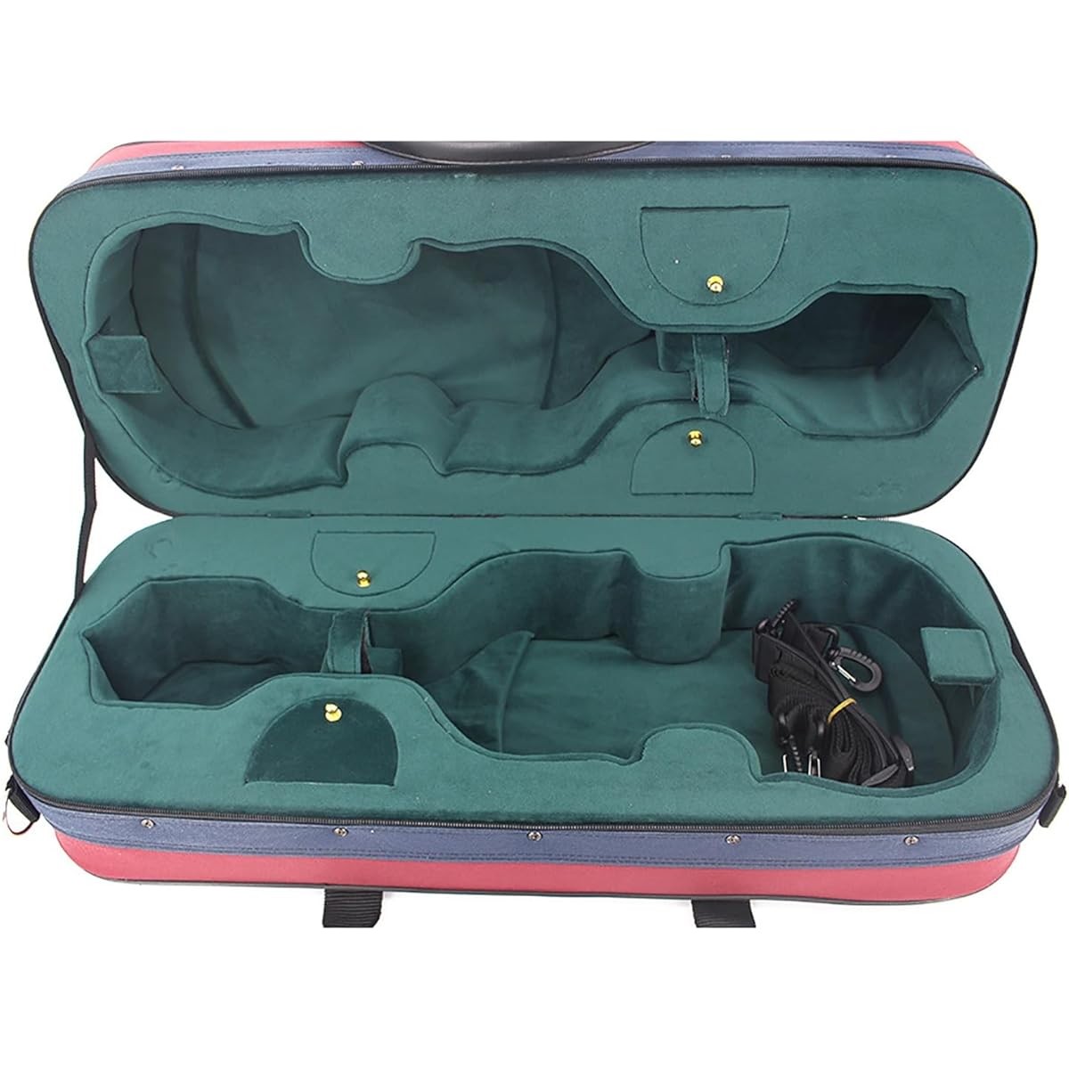 Lightweight violin case Waterproof Oxford cloth velvet lined case Violin double case Violin storage case
