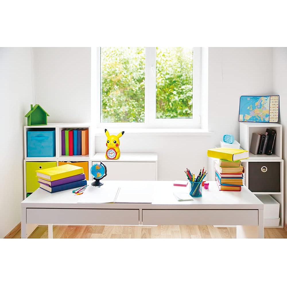 Seiko Clock Alarm Clock Table Clock Character Pocket Monster Pikachu Talking Alarm 232 x 159 x 121mm JF384A