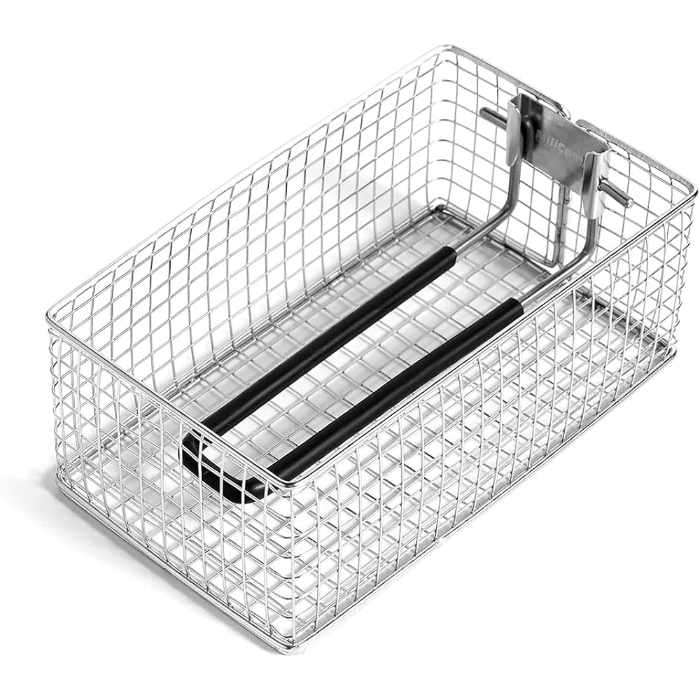 MiliCamp Mestin Perfect Colander Fryer Fried Chicken Basket Drainer Colander Stainless Steel Oil Drainer Solo Camp Tempura Deep Fryer
