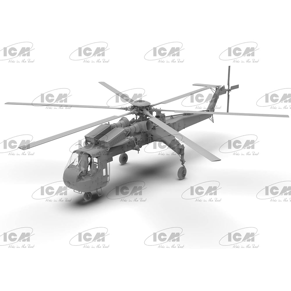 ICM 1/35 US Army Heavy Transport Helicopter Sikorsky CH-54A Tarhe Plastic Model 53054