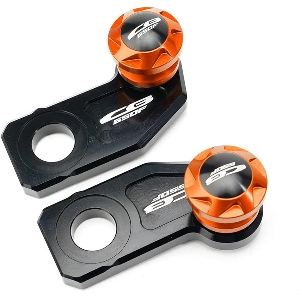 Motorcycle Swing Arm Spool Slider For CBR650R CB650R 2019-2021 CBR650F CB650F 2014-2018 Chain Adjustment Block Frame Swing Arm Spool Slider (Color : CBR650R Black)