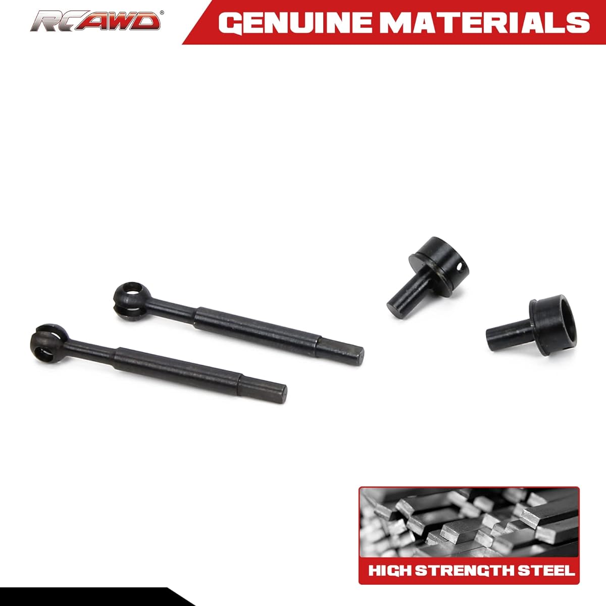 RCAWD Front CVD Drive Shaft for FMS 1/24 FCX24 Drive Shaft